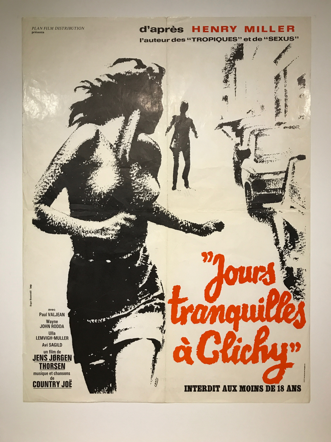 Jours tranquilles á clichy Originale filmplakater andre lande